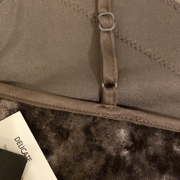 Guess (Black Label) Lace Trim Velvet Cami - Picture 3 of 5